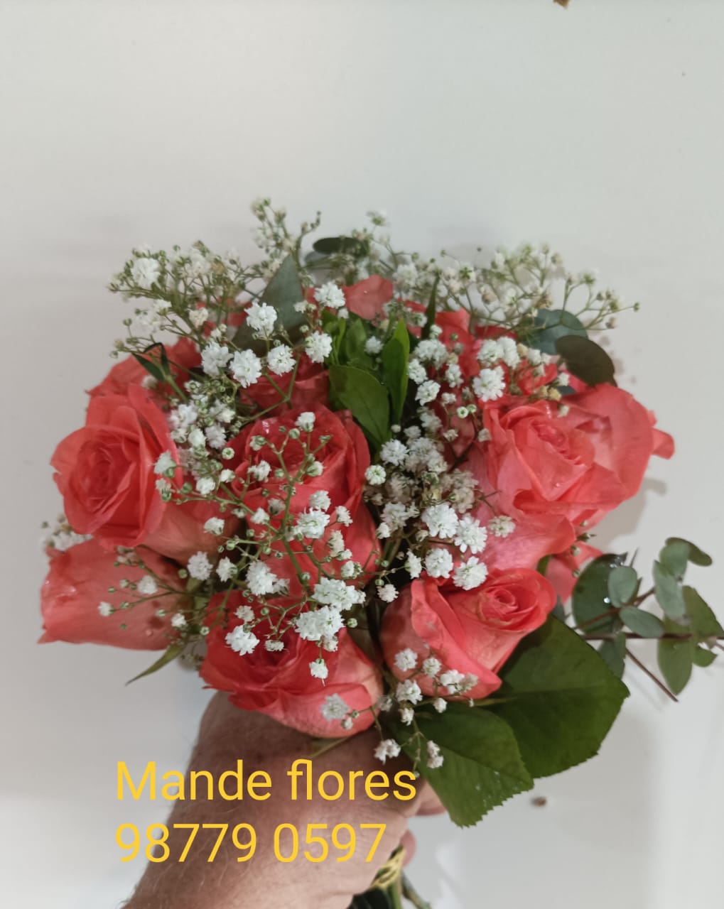 Buque rosado para noiva